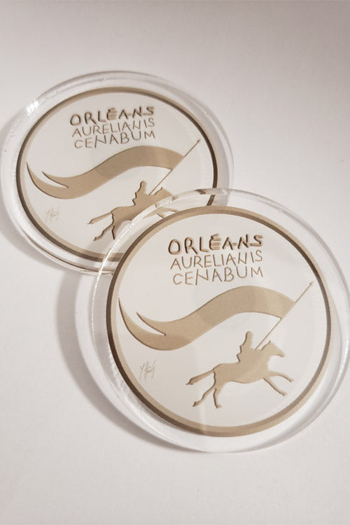 Lot De 2 Magnets Blason – Département 61 Orne – Fabriqués En France (4x5cm)