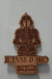 Magnet en bois Jeanne d'Arc