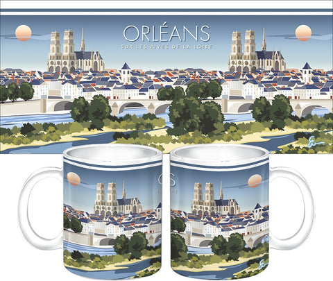 Mug Orléans sur les rives de la Loire