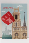 postcards ''Raise High'' Orléans